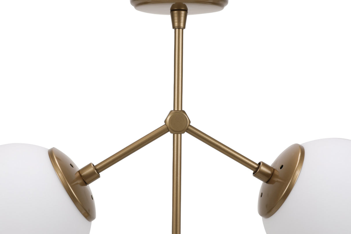 Hængelampe 3-lys Hvid Glas Polaris