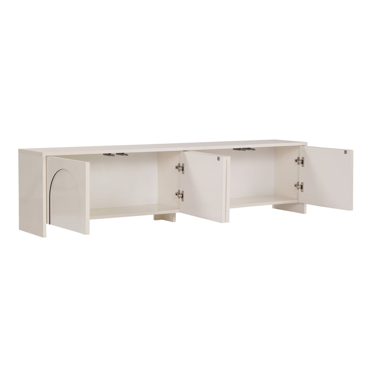 Aurelia TV-skab creme 180 cm Melaminbelagt træ