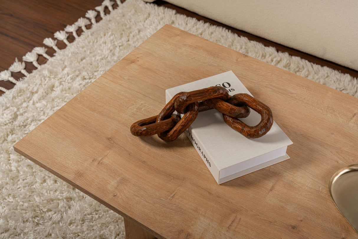 Rektangulært Sofabord Siban Safir Eg-look - 119x60 cm