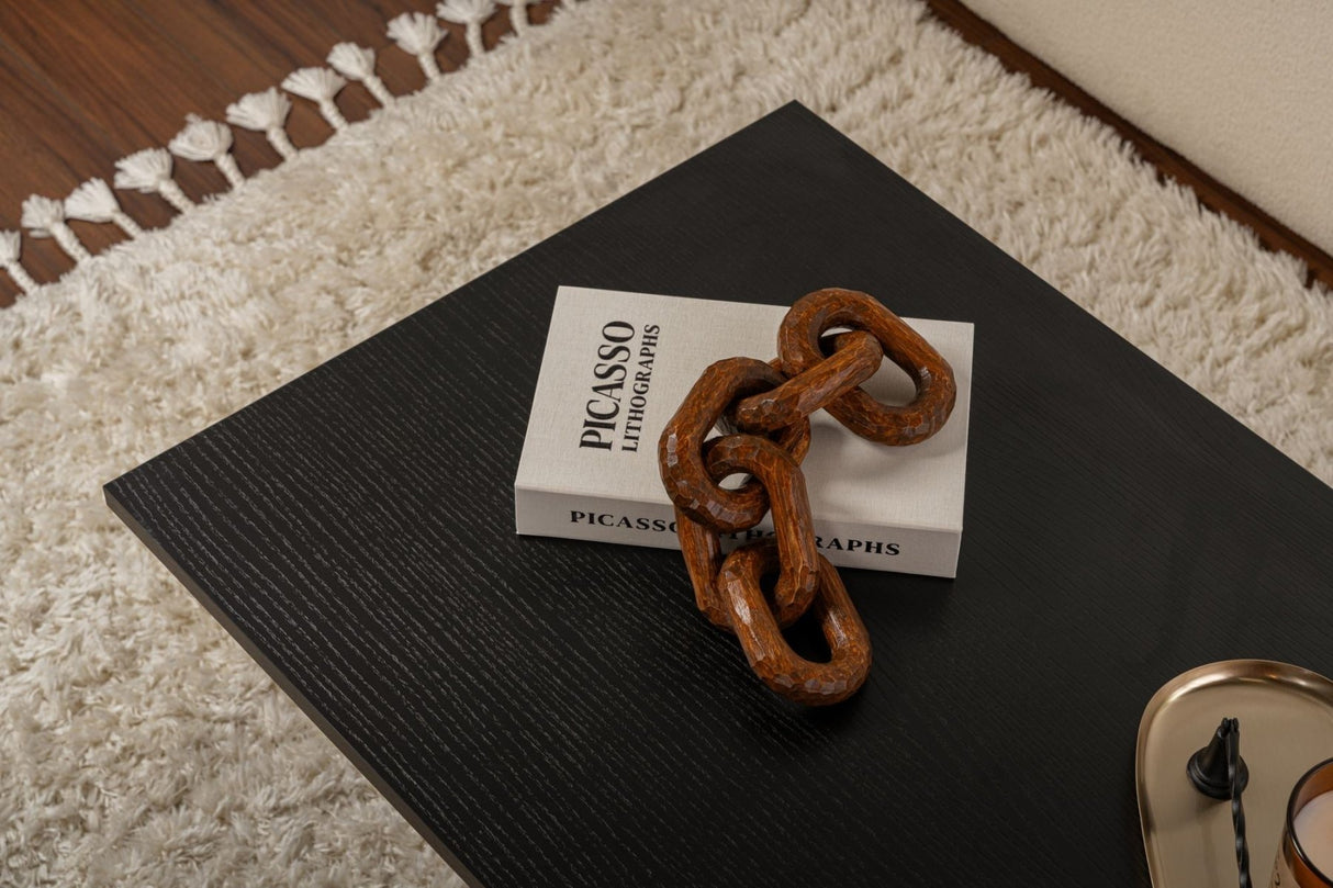 Rektangulært Sofabord Siban Sort trælook - 119x60 cm