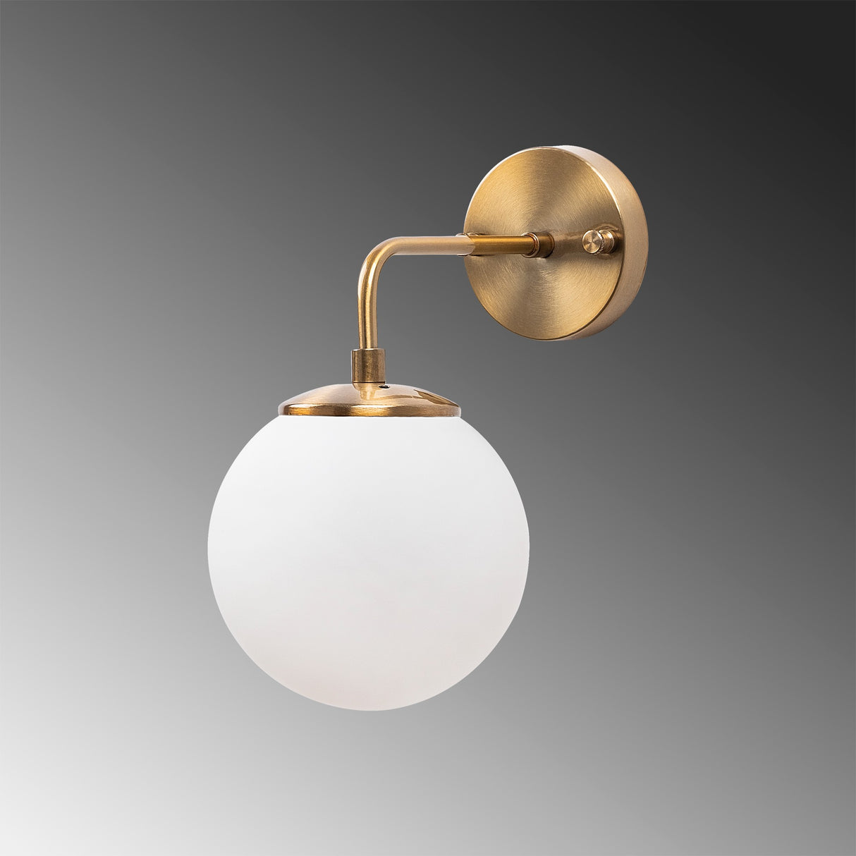 Væglampe i bronsefarget glas Brim