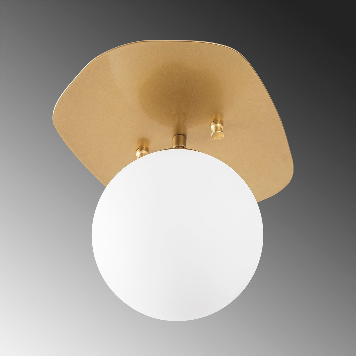 Loftlampe 1-lys Guld Glas Axel