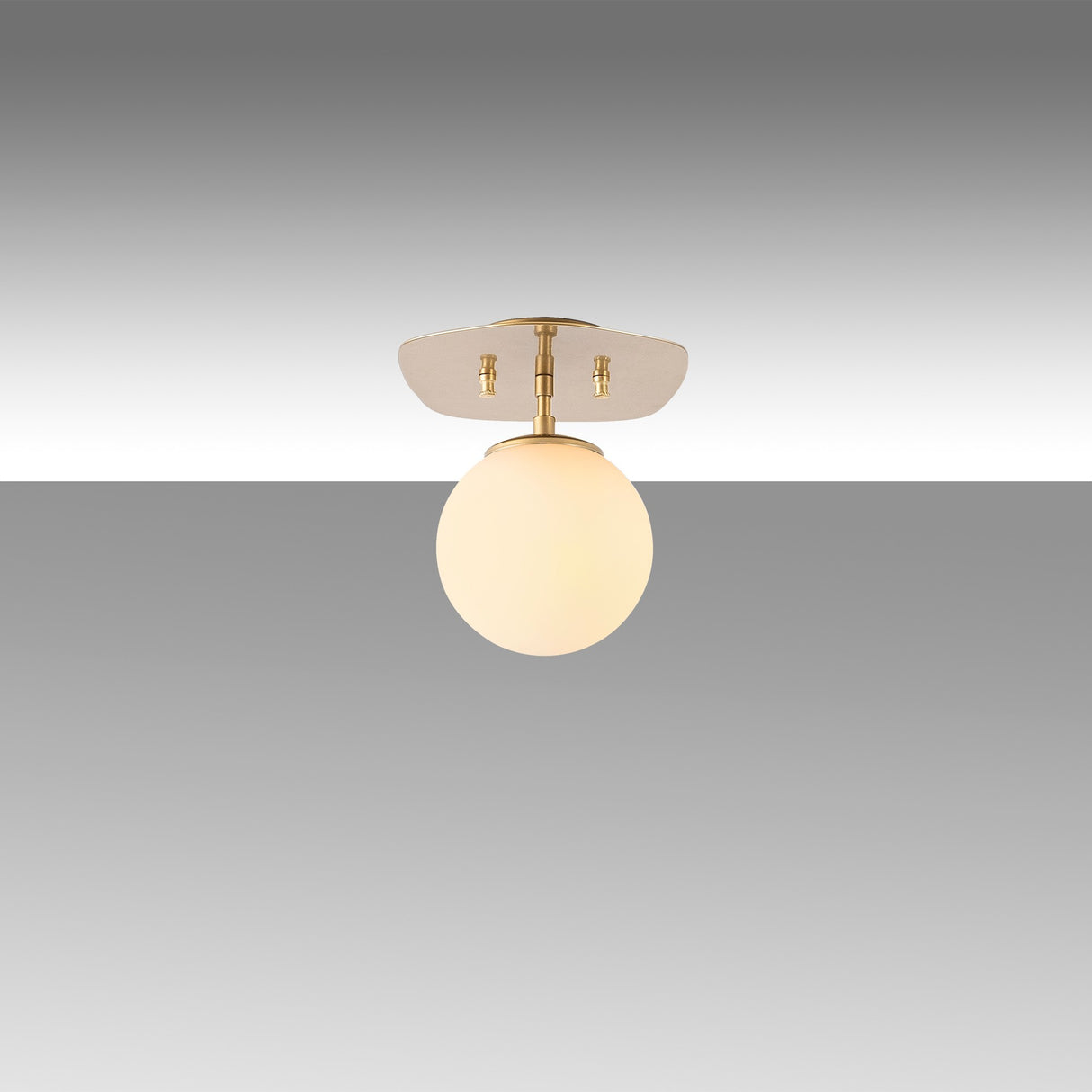 Loftlampe 1-lys Guld Glas Axel