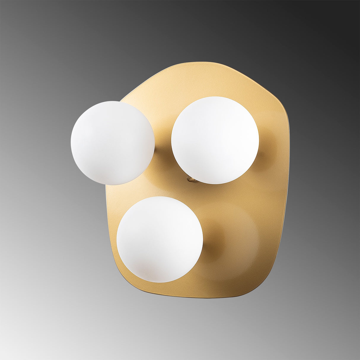 Væglampe 3-lys Guld Glas Axel