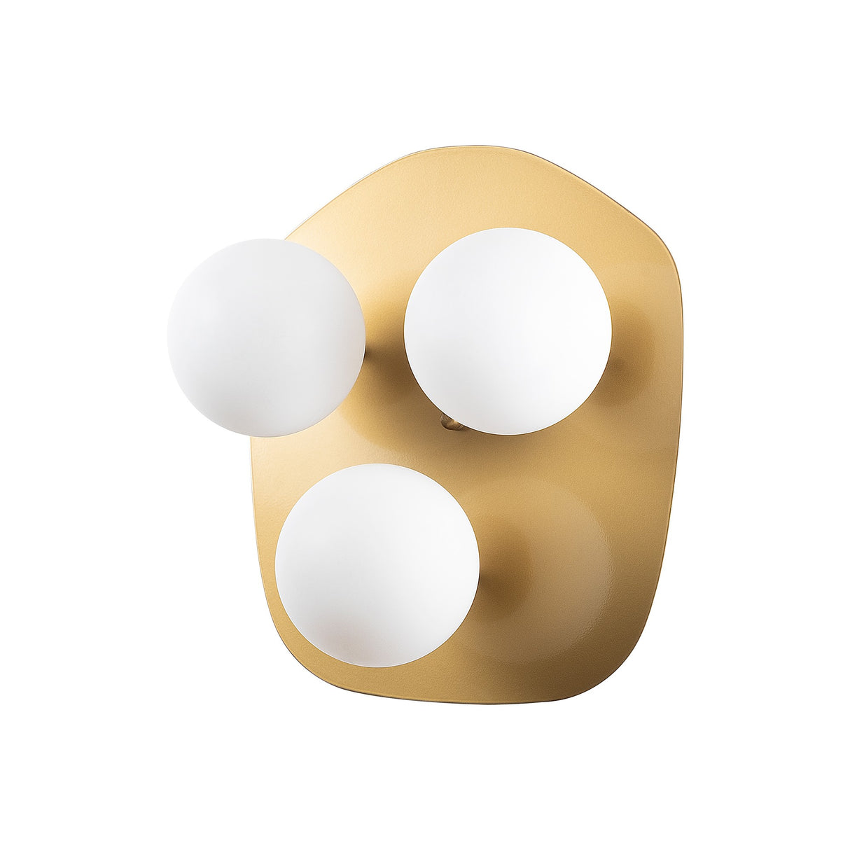 Væglampe 3-lys Guld Glas Axel