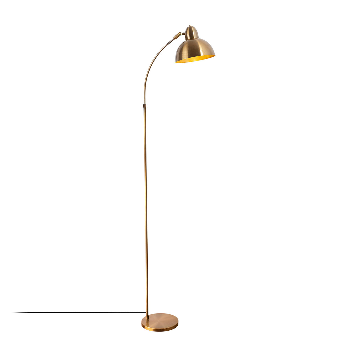 Gulvlampe i bronze-farvet metal Bane