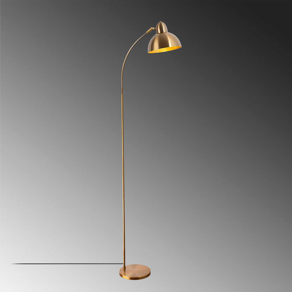 Gulvlampe i bronze-farvet metal Bane