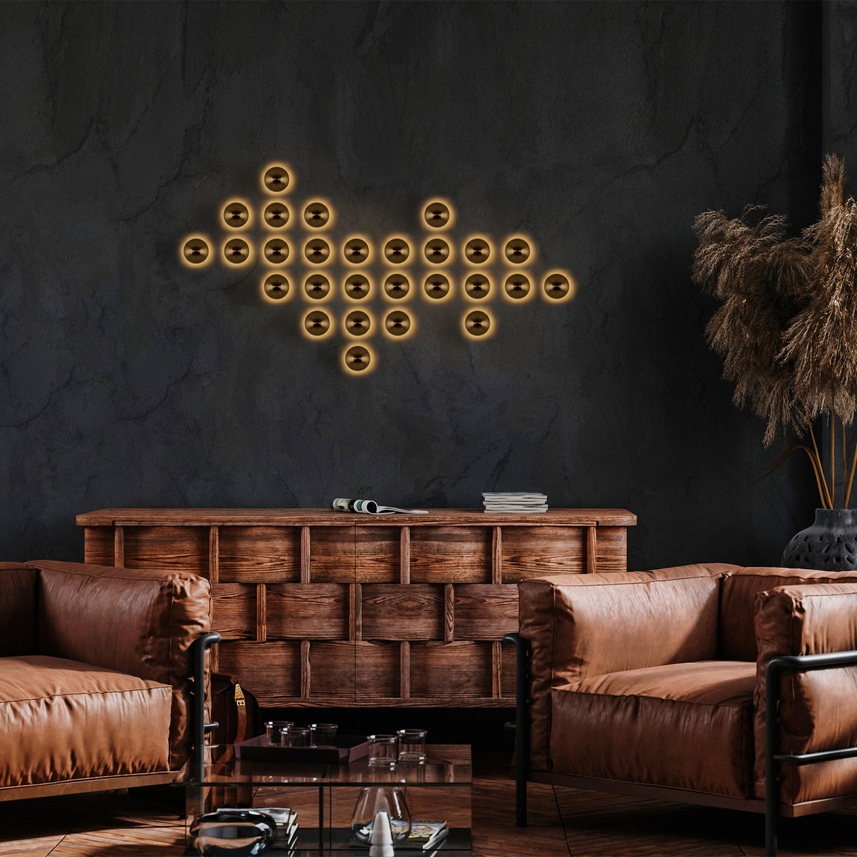 Væglampe Guld Metal Dusk