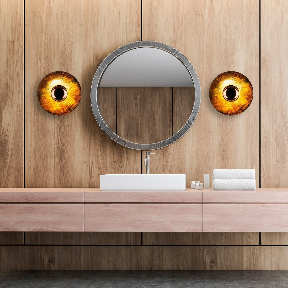 Væglampe Kobberfarvet 28 cm Metal Elevate