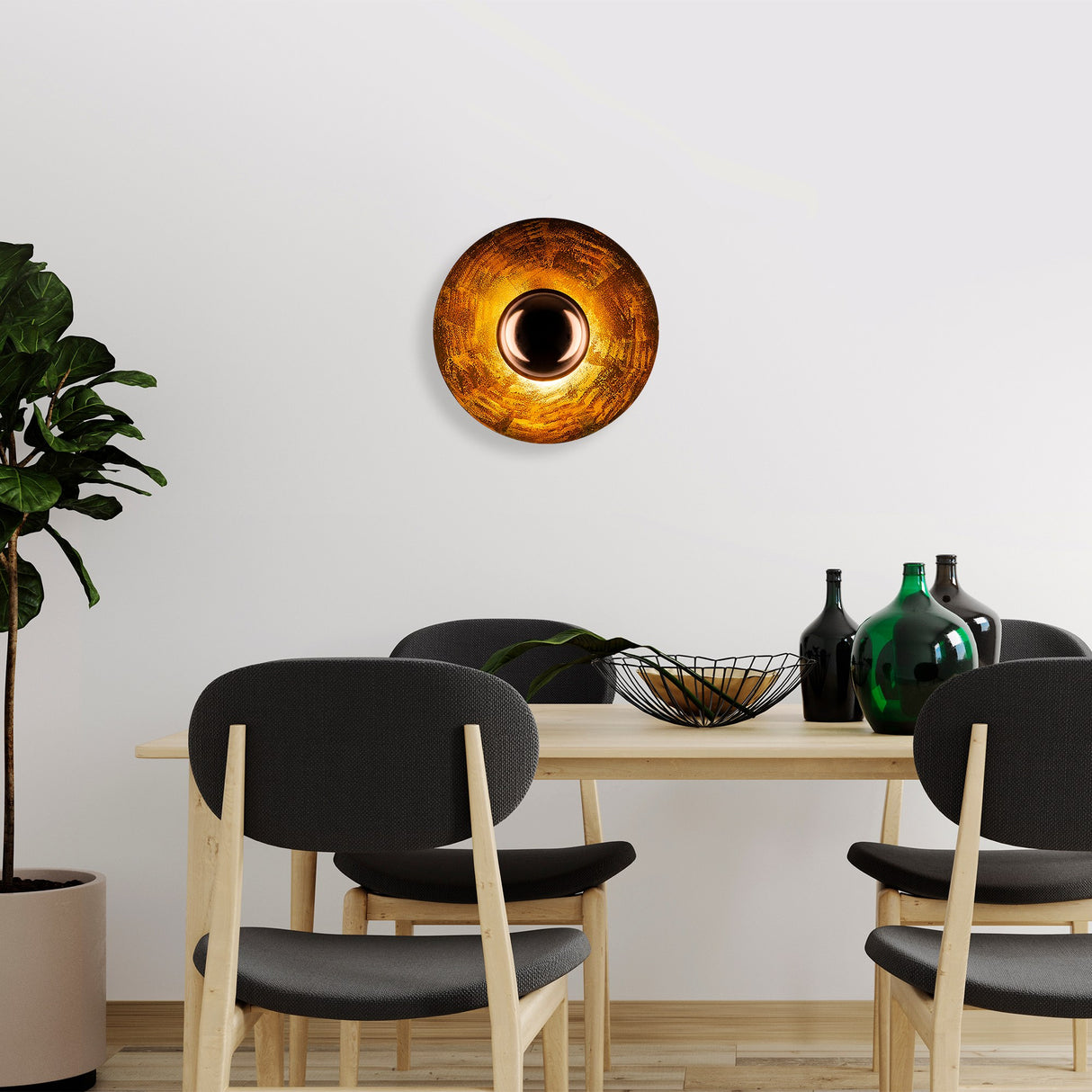 Væglampe Kobberfarvet 38 cm Metal Elevate