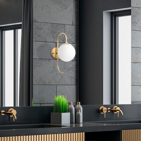 Væglampe Guld Glas Lucent