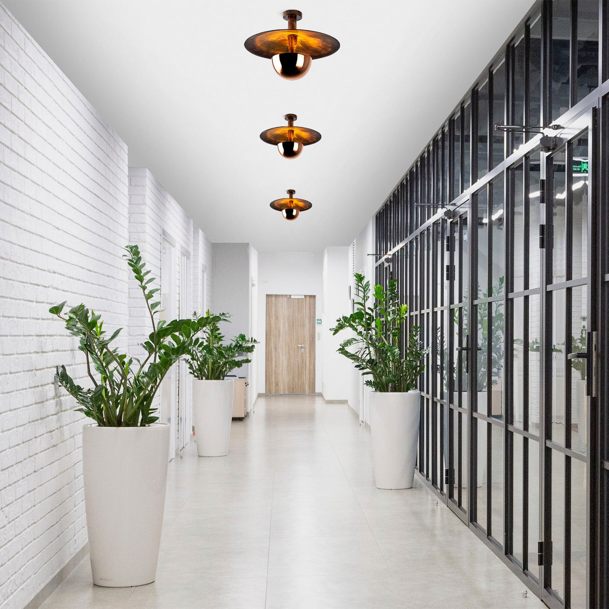 Loftlampe 48 cm Kobberfarvet Metal Elevate