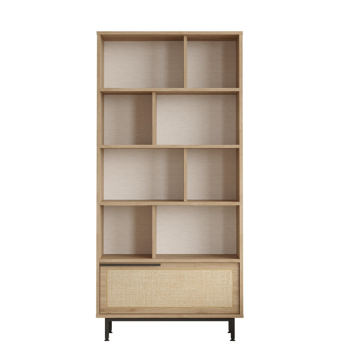 Reol Cosmos Valnød Eg Melamin 83,9x175,6x29,5 cm