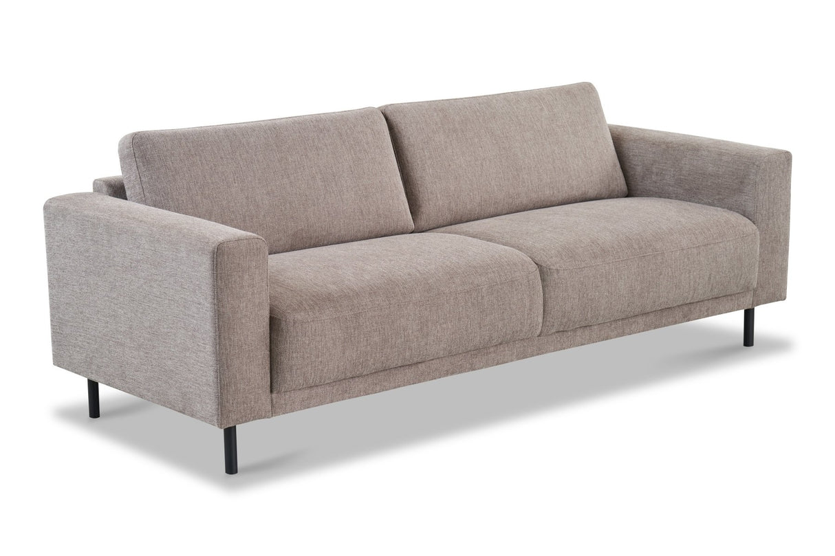 Banken - Moderne 3 - zits Bank Taupe Stof Aniko 213x90x78 cm - Dimehouse