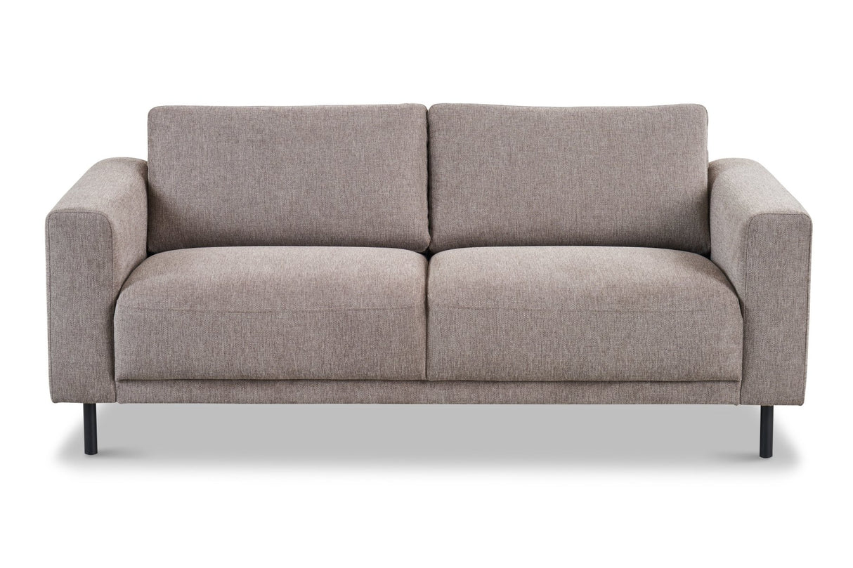 Banken - Moderne 2,5 - zits Bank Taupe Stof Aniko 183x90x78 cm - Dimehouse
