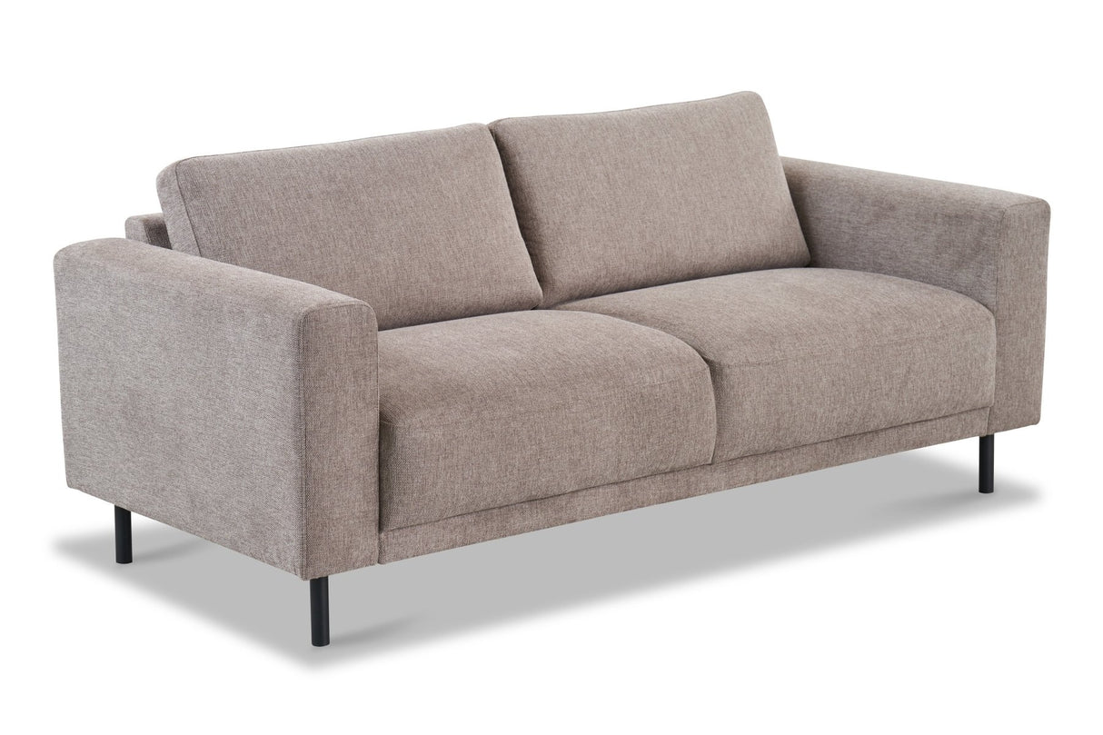 Banken - Moderne 2,5 - zits Bank Taupe Stof Aniko 183x90x78 cm - Dimehouse