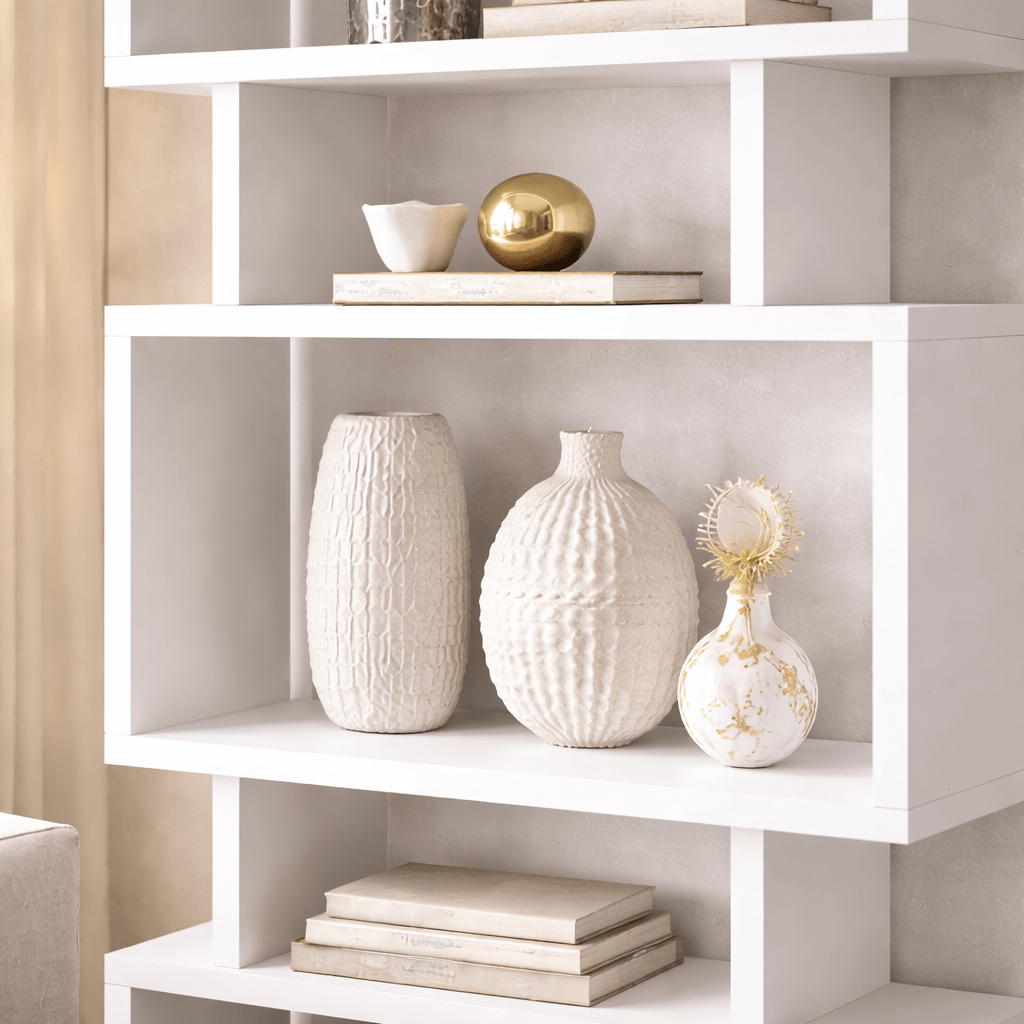 Design reol hvid melamin Blok 60x165x19,5 cm