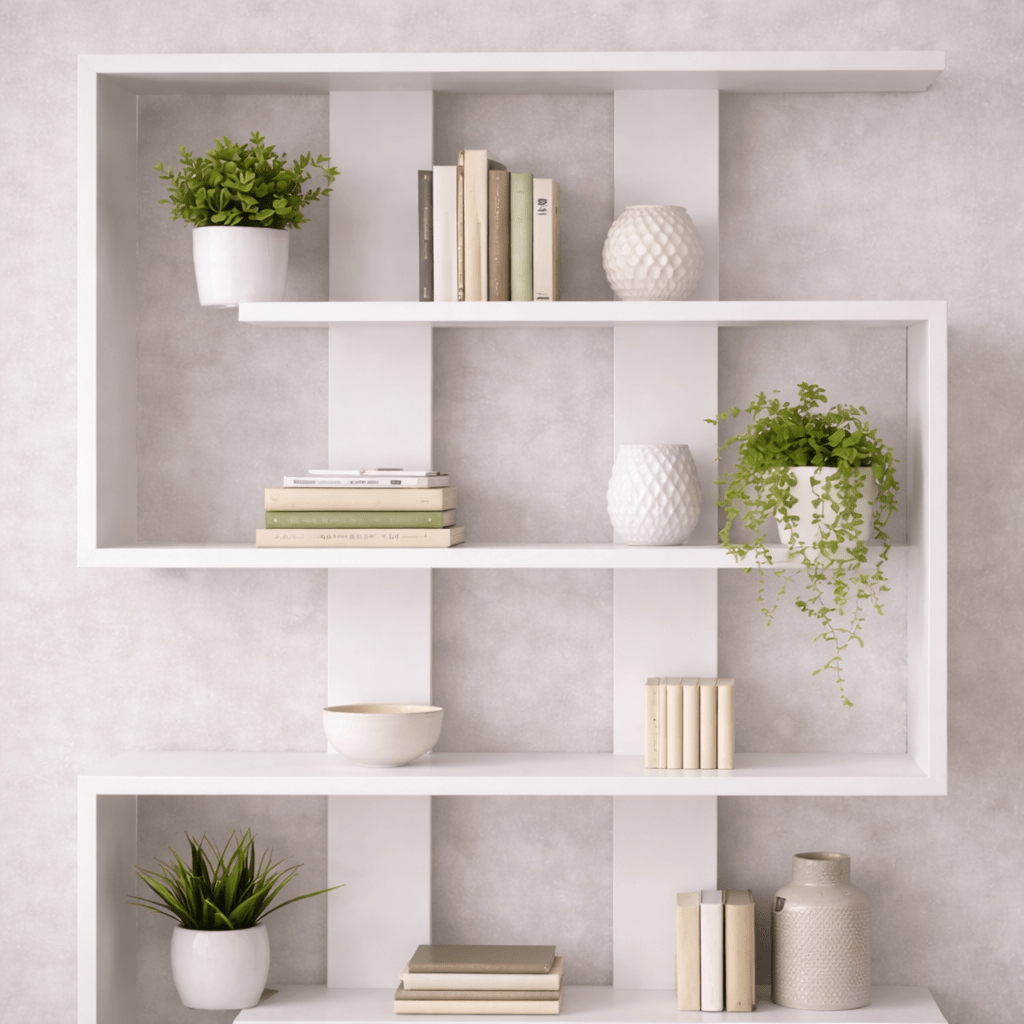 Boekenkasten - Boekenkast Rain Wit Melamine 120x162x20 cm - Dimehouse