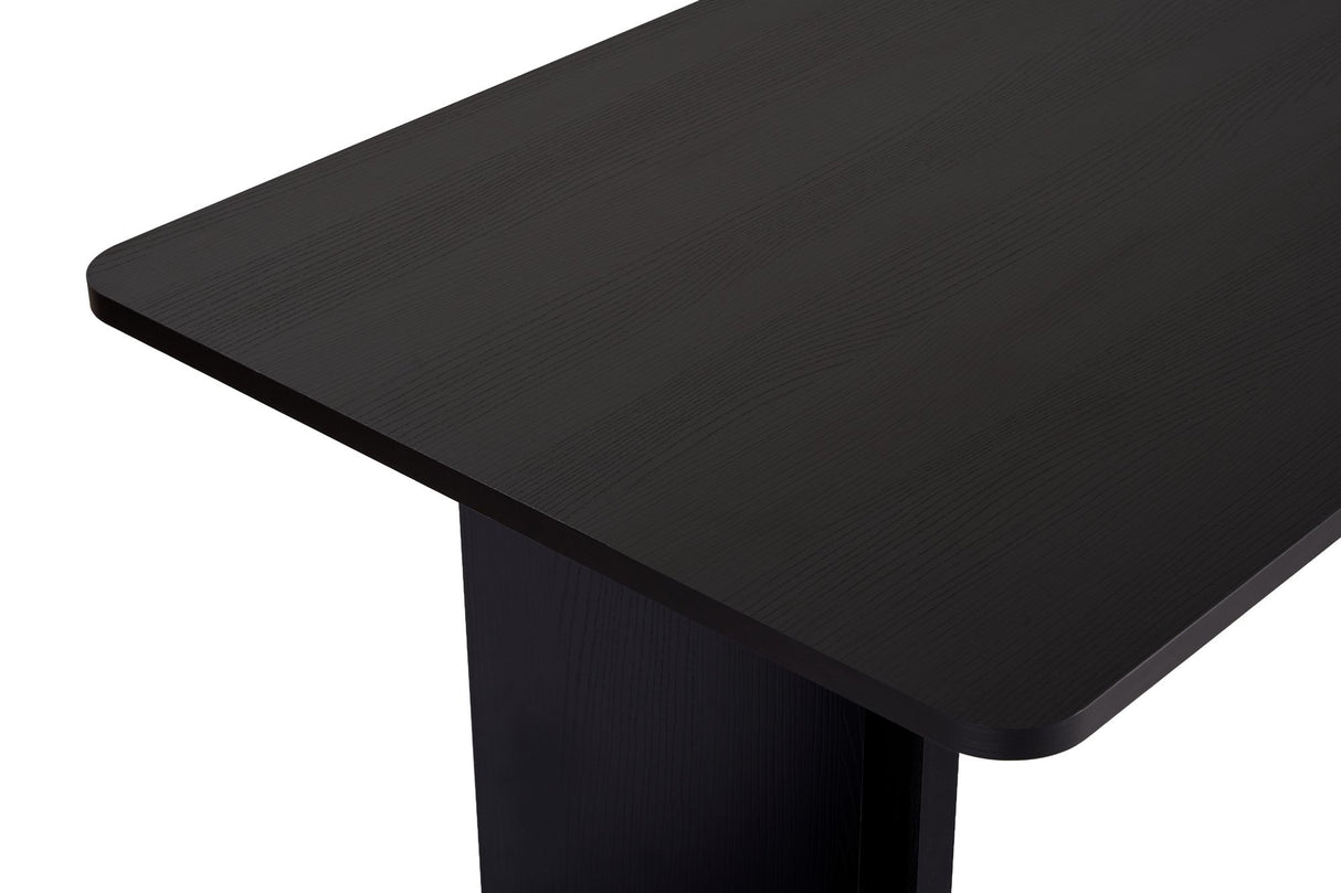 Eettafels - Eettafel Zwart Melamine rechthoekig 180x89,5x75 cm - Linova - Dimehouse