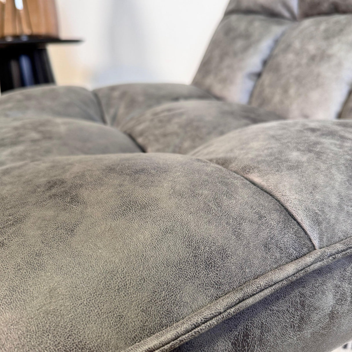 Drejestol Yuki Antracit Øko-læder 360° Drejbar