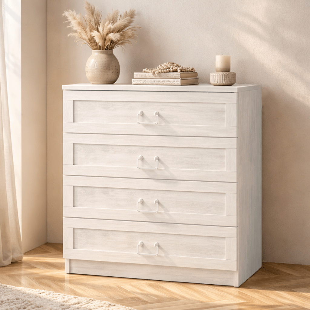 Kommode Bar Hvid Melamin 72x42x77 cm