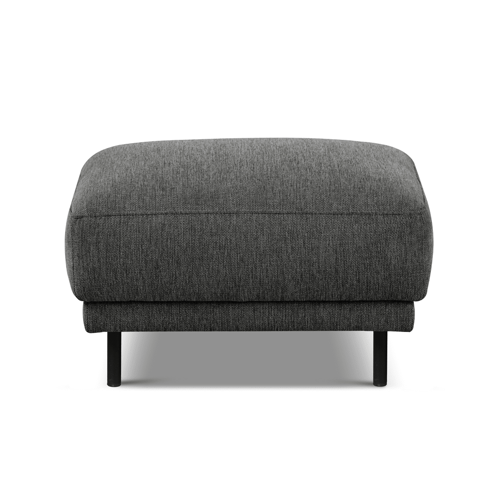 Hocker antraciet stof - Aniko