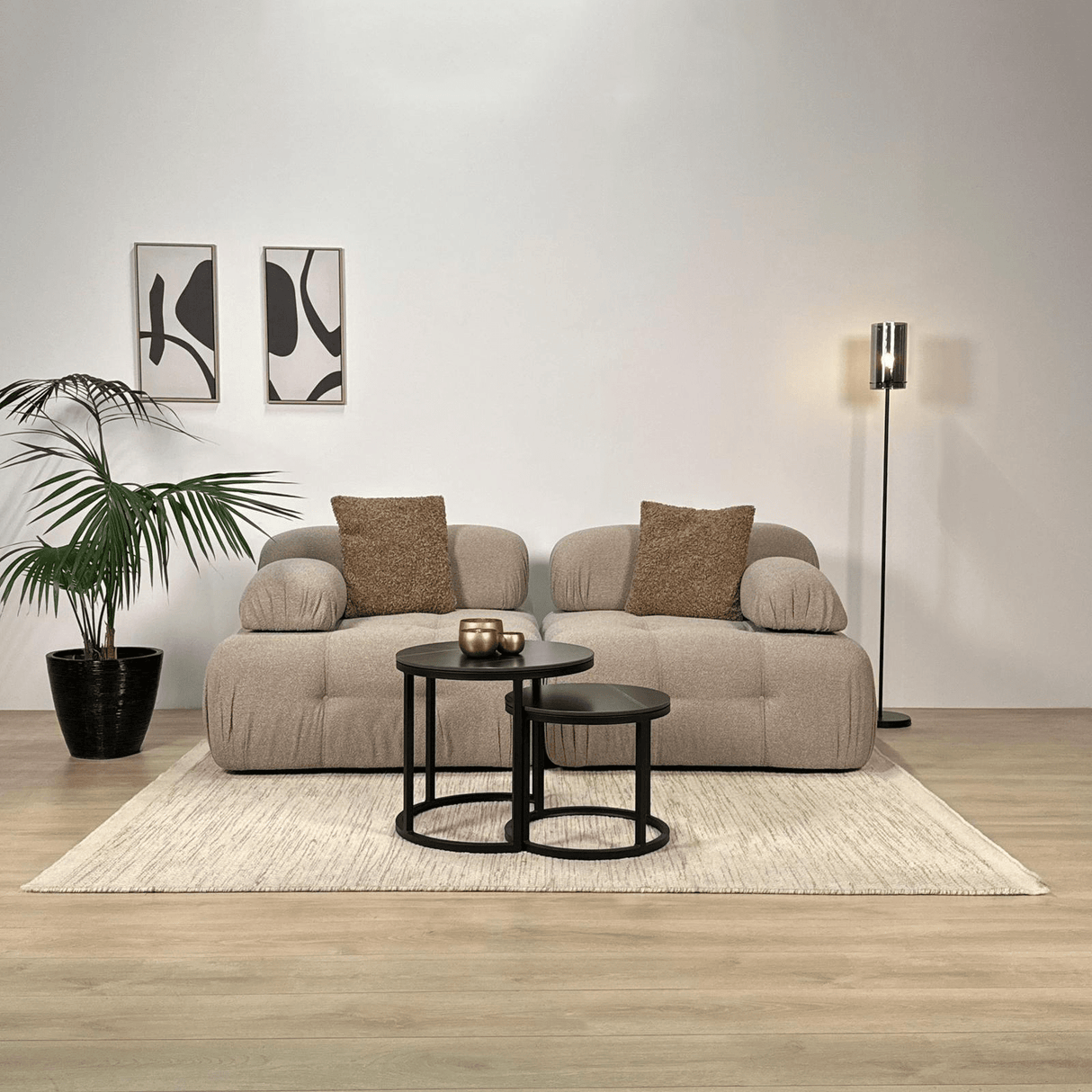 Modulsofa 2-personers Doblo beige