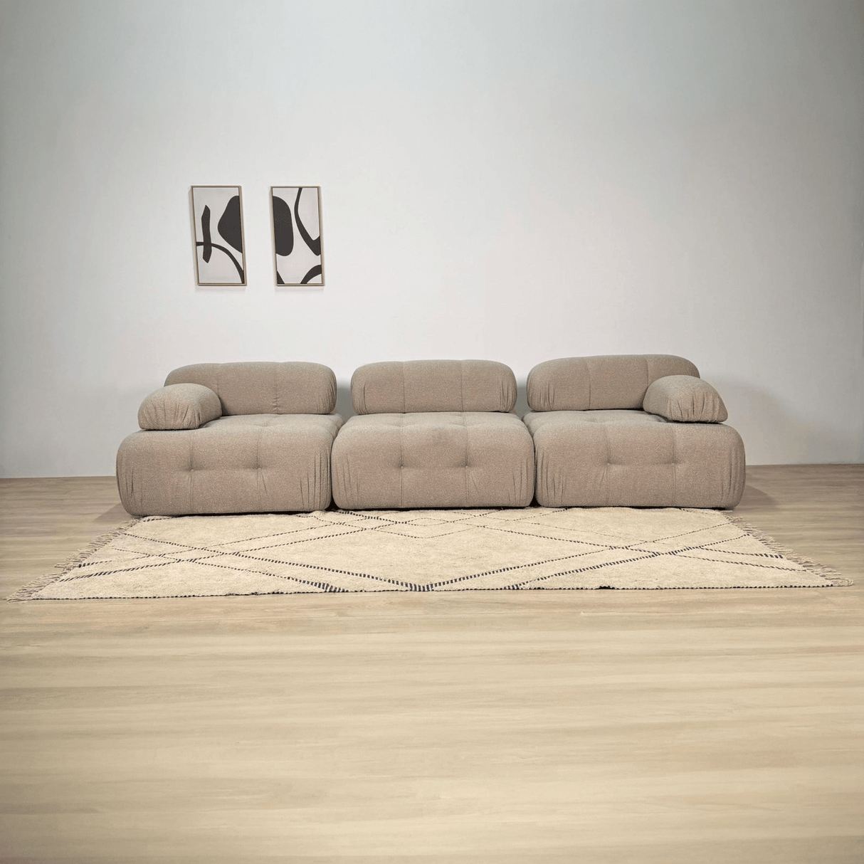 Banken - Modulaire bank 3 - zits Doblo beige - Dimehouse