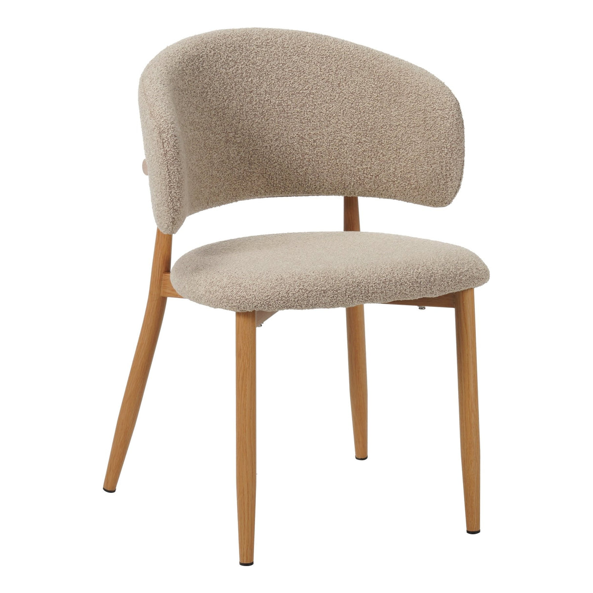 Japandi Eetkamerstoel Yuka Zand - Eikenlook Frame