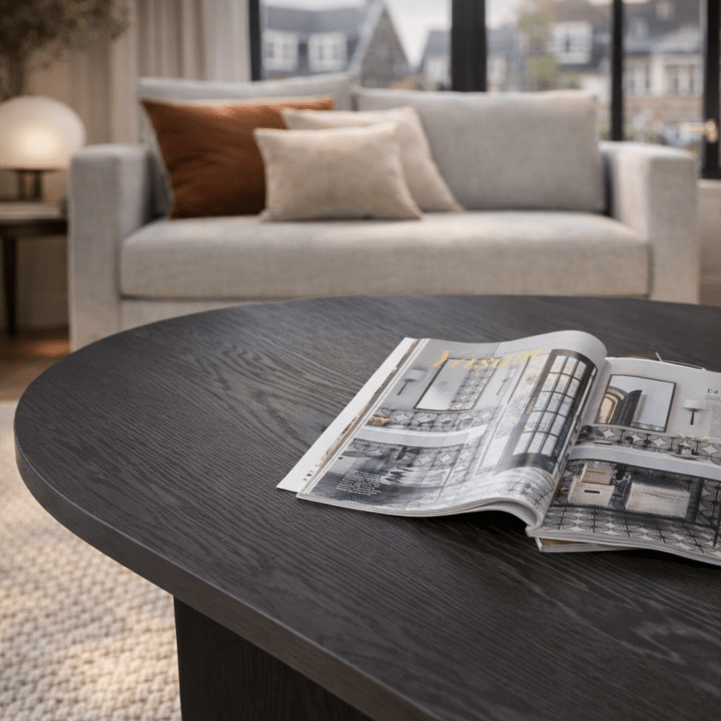 Sofabord Sable Lumiere Black 119x60 cm Melamin