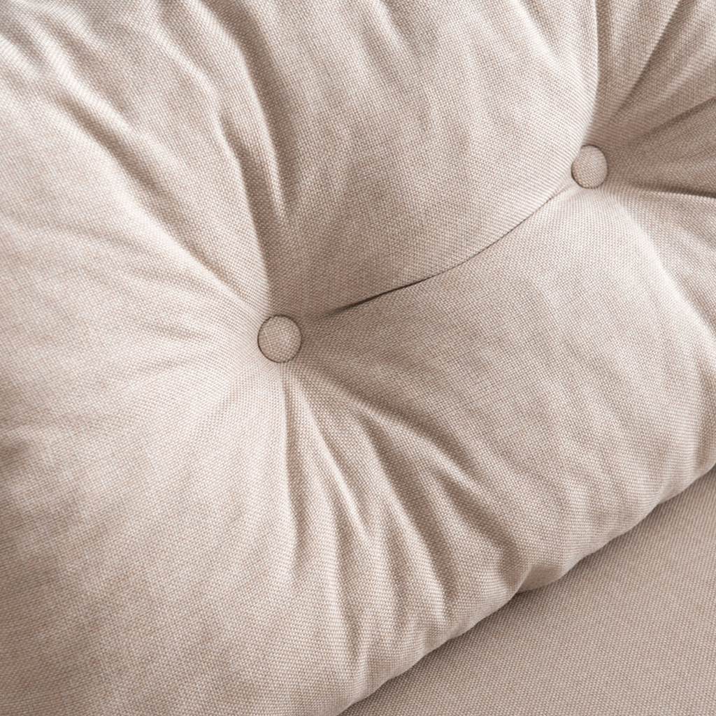 Sovesofa beige hørstof 2 personer - Sando