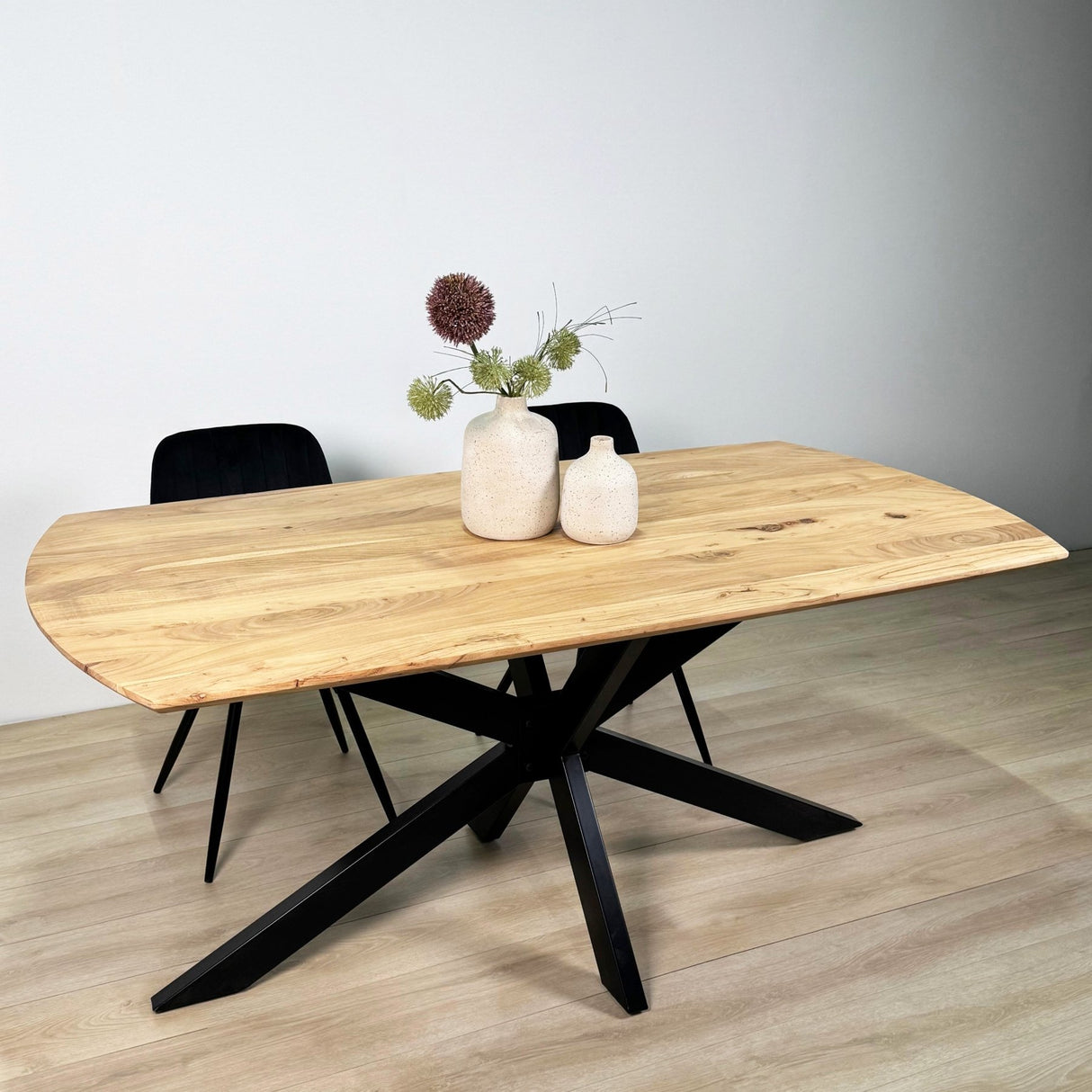 Udtrækkeligt Spisebord Mack Dansk Oval Akacietræ 175-275x90 cm