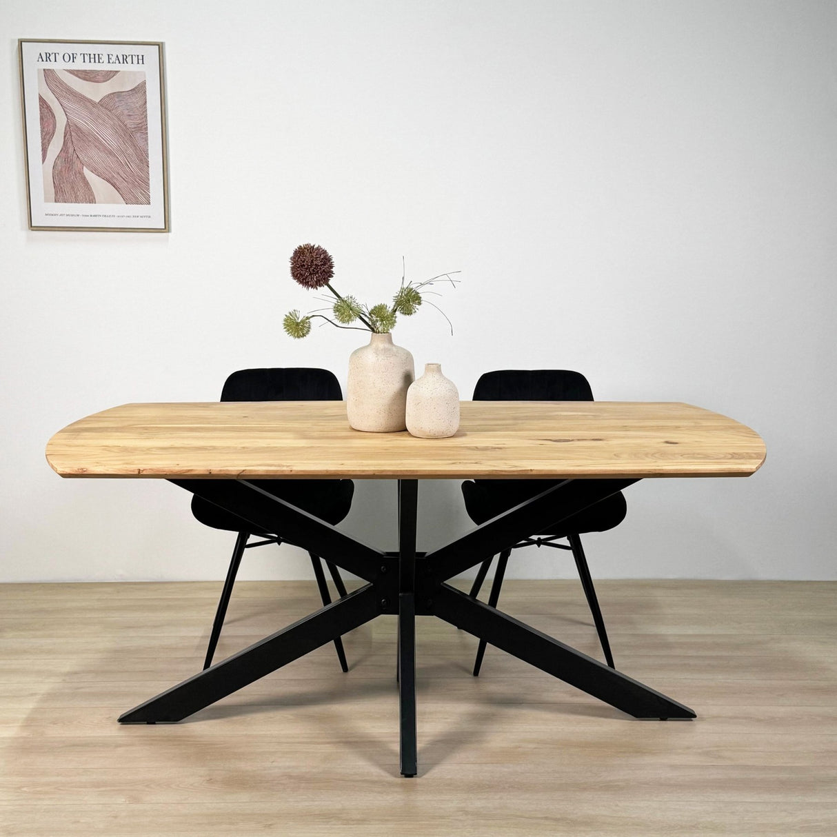 Udtrækkeligt Spisebord Mack Dansk Oval Akacietræ 175-275x90 cm