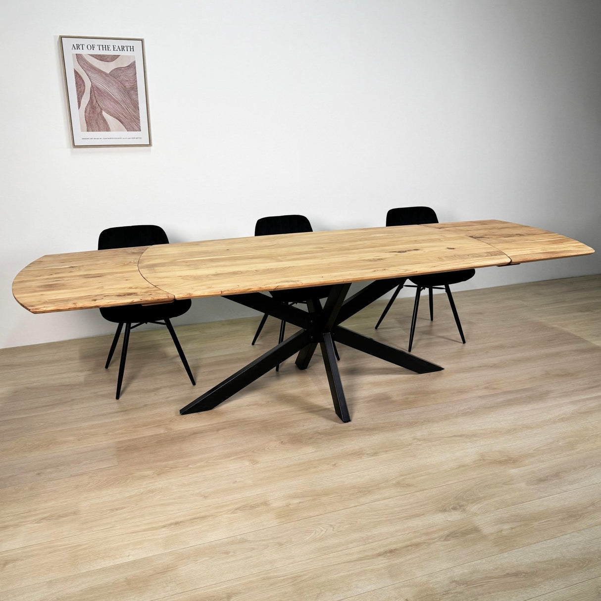 Udtrækkeligt Spisebord Mack Dansk Oval Akacietræ 175-275x90 cm