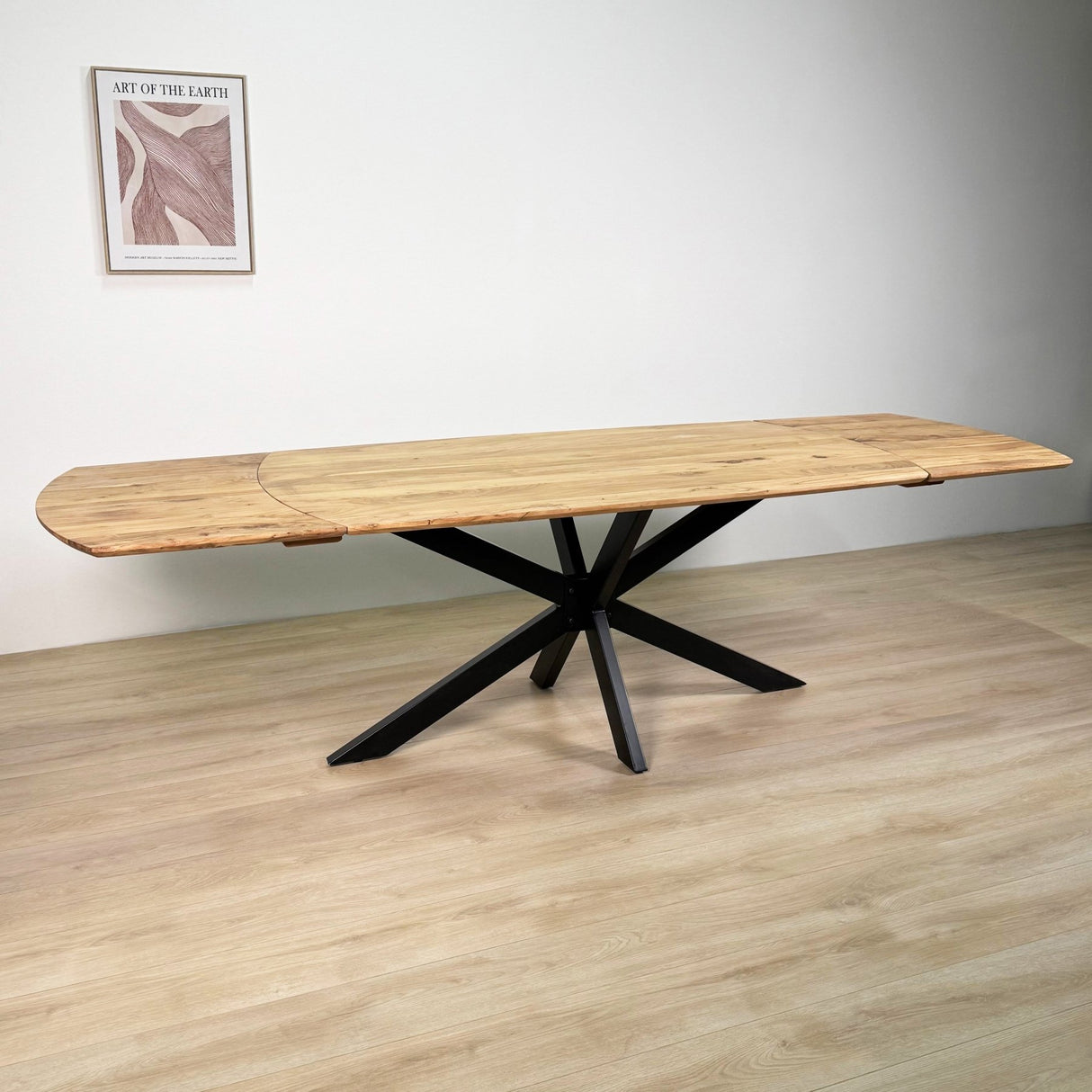 Udtrækkeligt Spisebord Mack Dansk Oval Akacietræ 175-275x90 cm