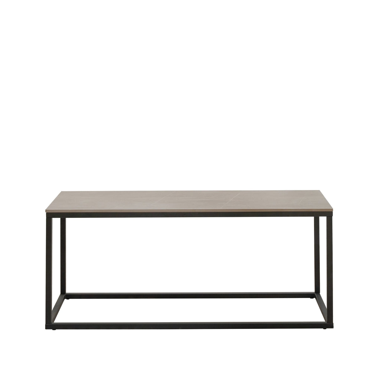 Salontafels - Salontafel Fien Grijs Marmerlook Rechthoekig 100x40 cm - Dimehouse