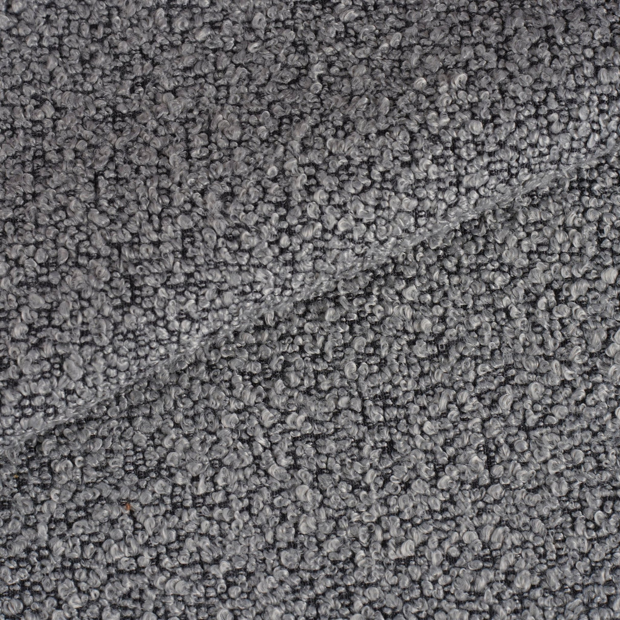 Sæt af 4 skandinaviske spisestuestole grå bouclé stof Swift - Uden armlæn