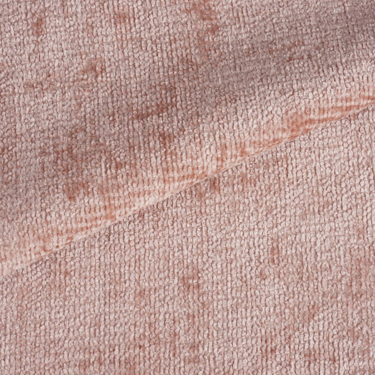 Sæt af 4 skandinaviske spisestuestole i gammel rosa chenille stof Swift - Uden armlæn