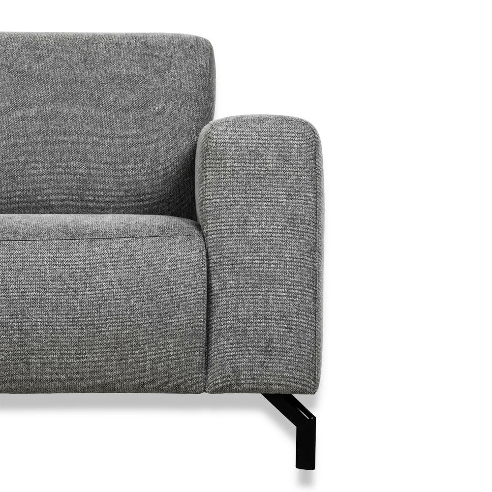 Industrielt hjørne sofa stof grå verona ret