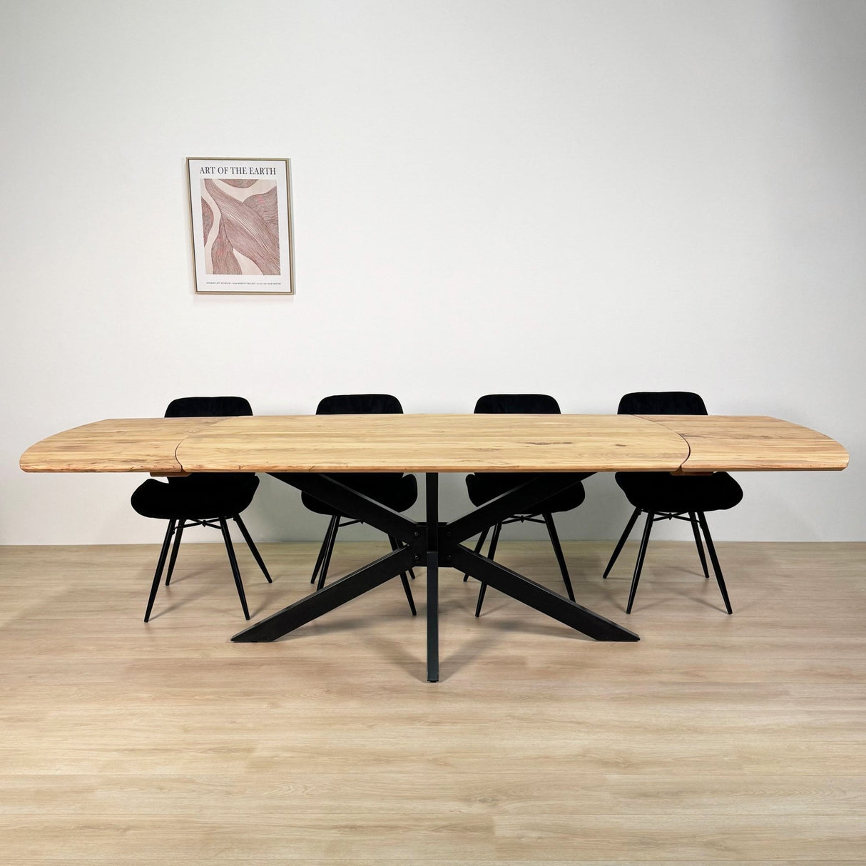 Udtrækkeligt Spisebord Mack Dansk Oval Akacietræ 175-275x90 cm