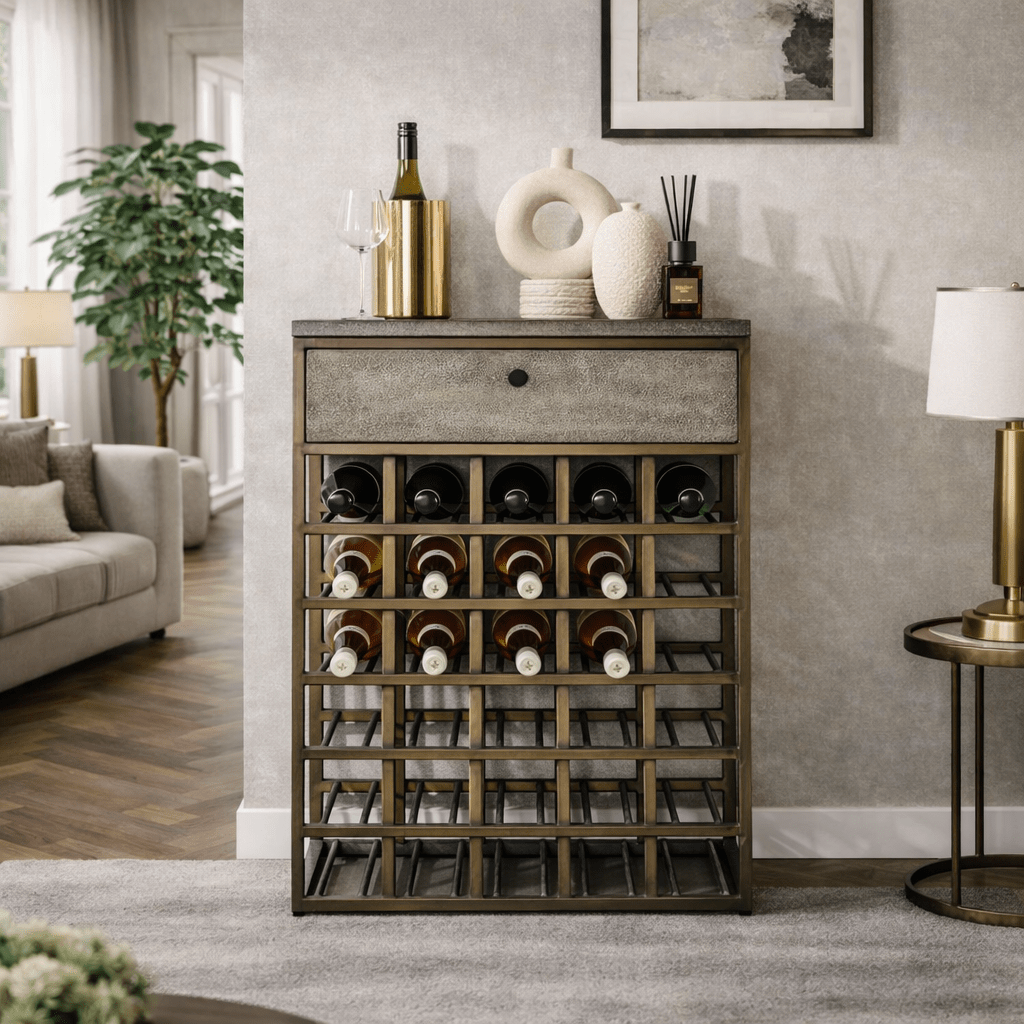 Vinskab Ferre metal antik bronze
