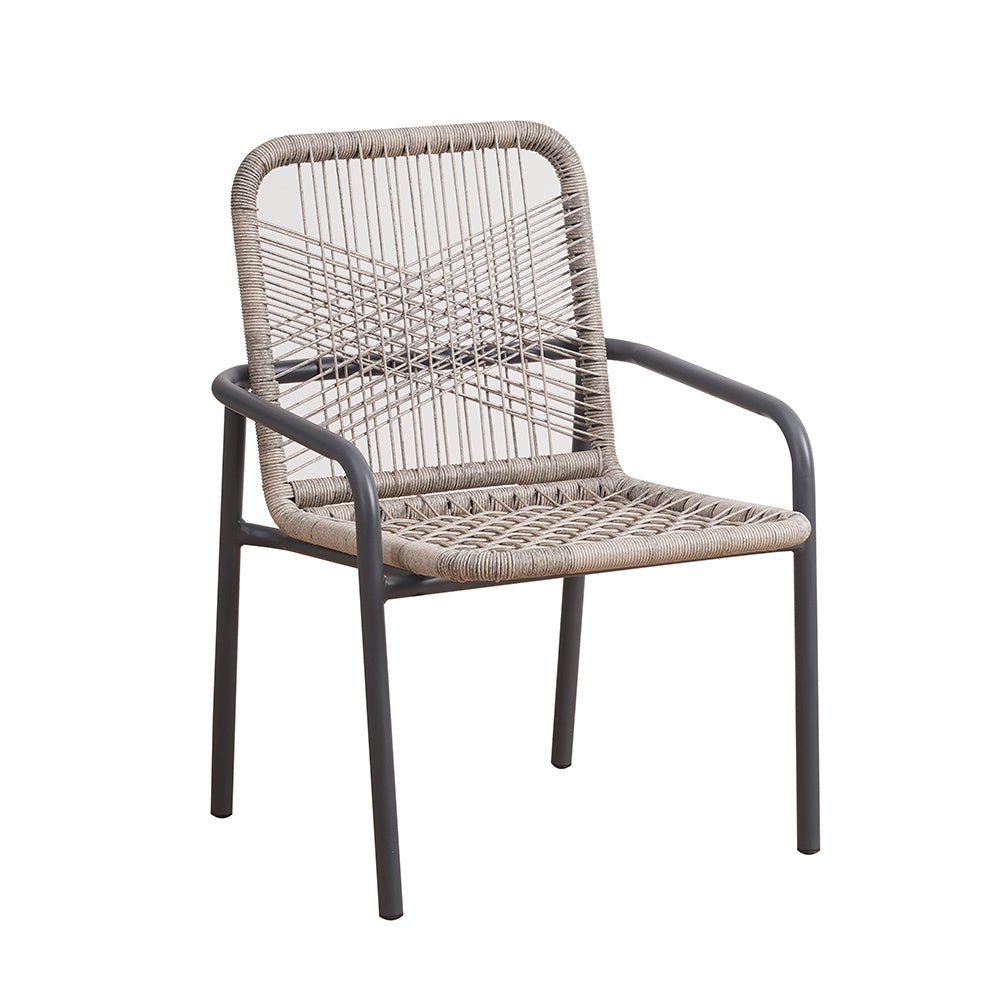 Havestol Nika Dimehouse Sand LxBxH 57x55x55 Reb Hvid foto diagonalt set forfra