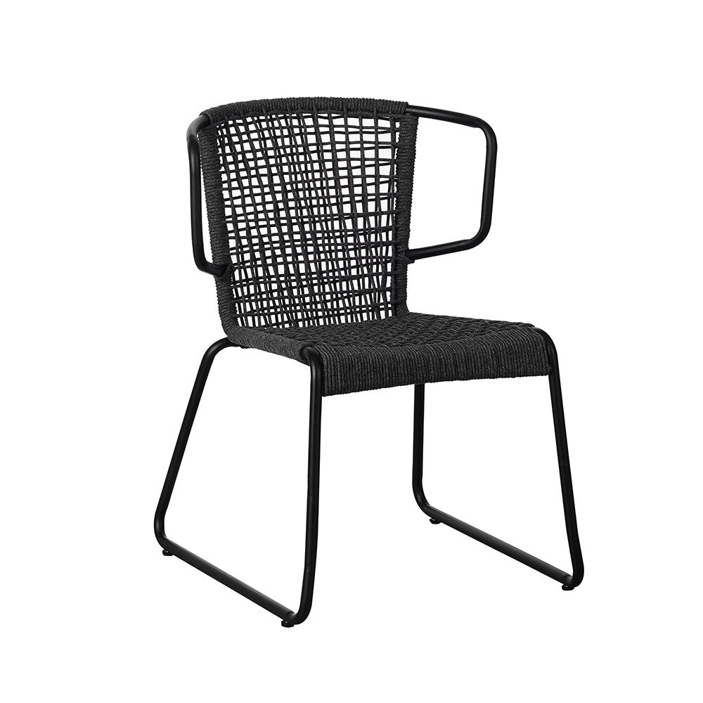 Havestol Dora Dimehouse Antracit LxBxH 83x69x60 Reb Hvid foto diagonalt set forfra