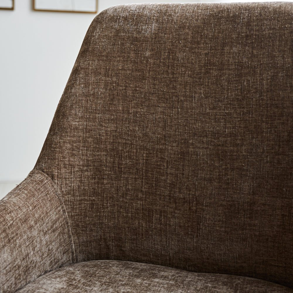 Spisestuestol Elle Dimehouse Taupe LxBxH 64x61x56 Stof Atmosfære foto anderledes