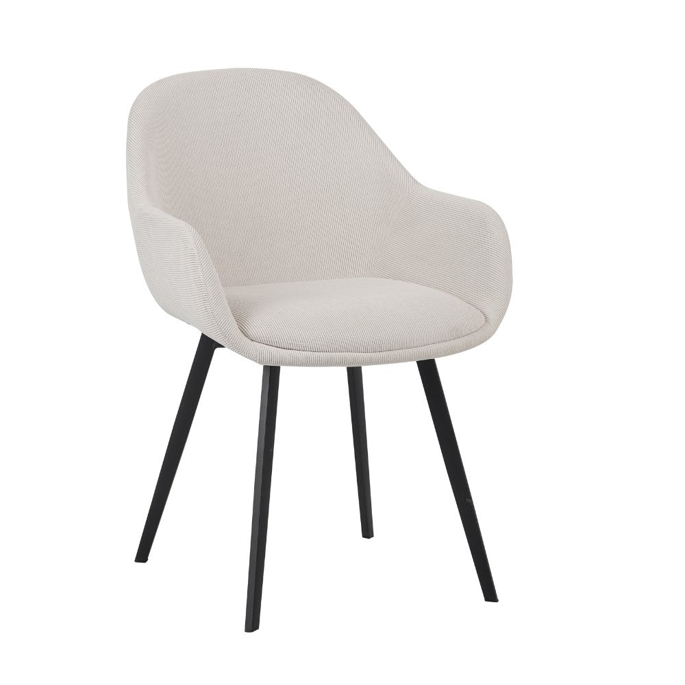 Spisestuestol Remy Dimehouse Beige LxBxH 64x59x58 Hvid foto diagonalt set forfra
