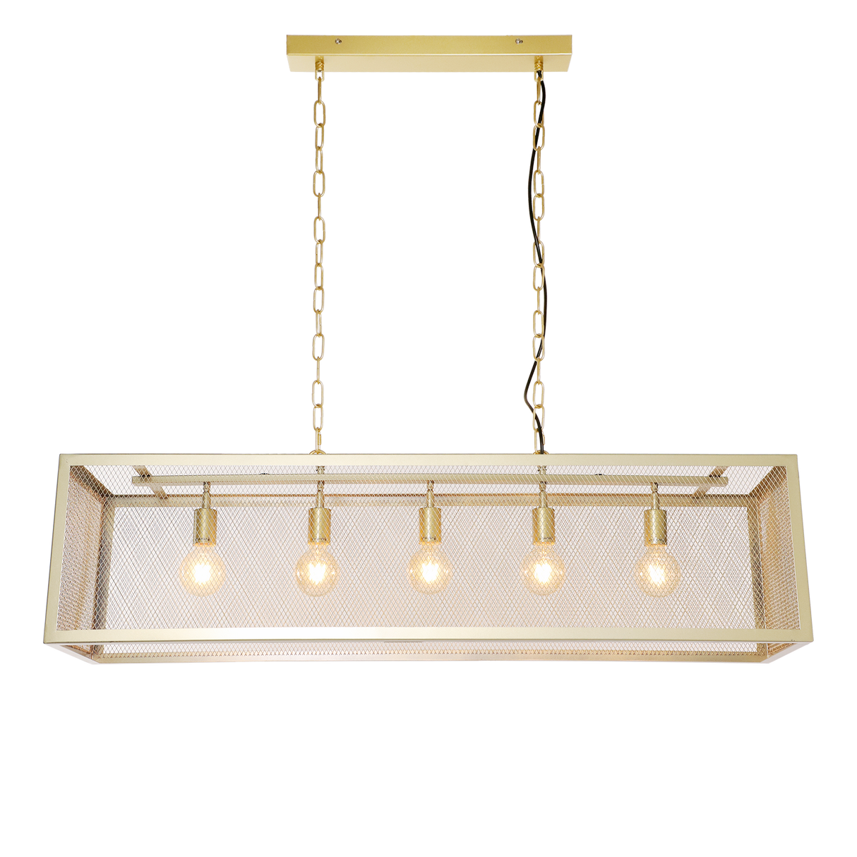 Duncan hængelampe Dimehouse Guld LxBxH 125x41x36 Metal Hvid foto diagonalt set forfra
