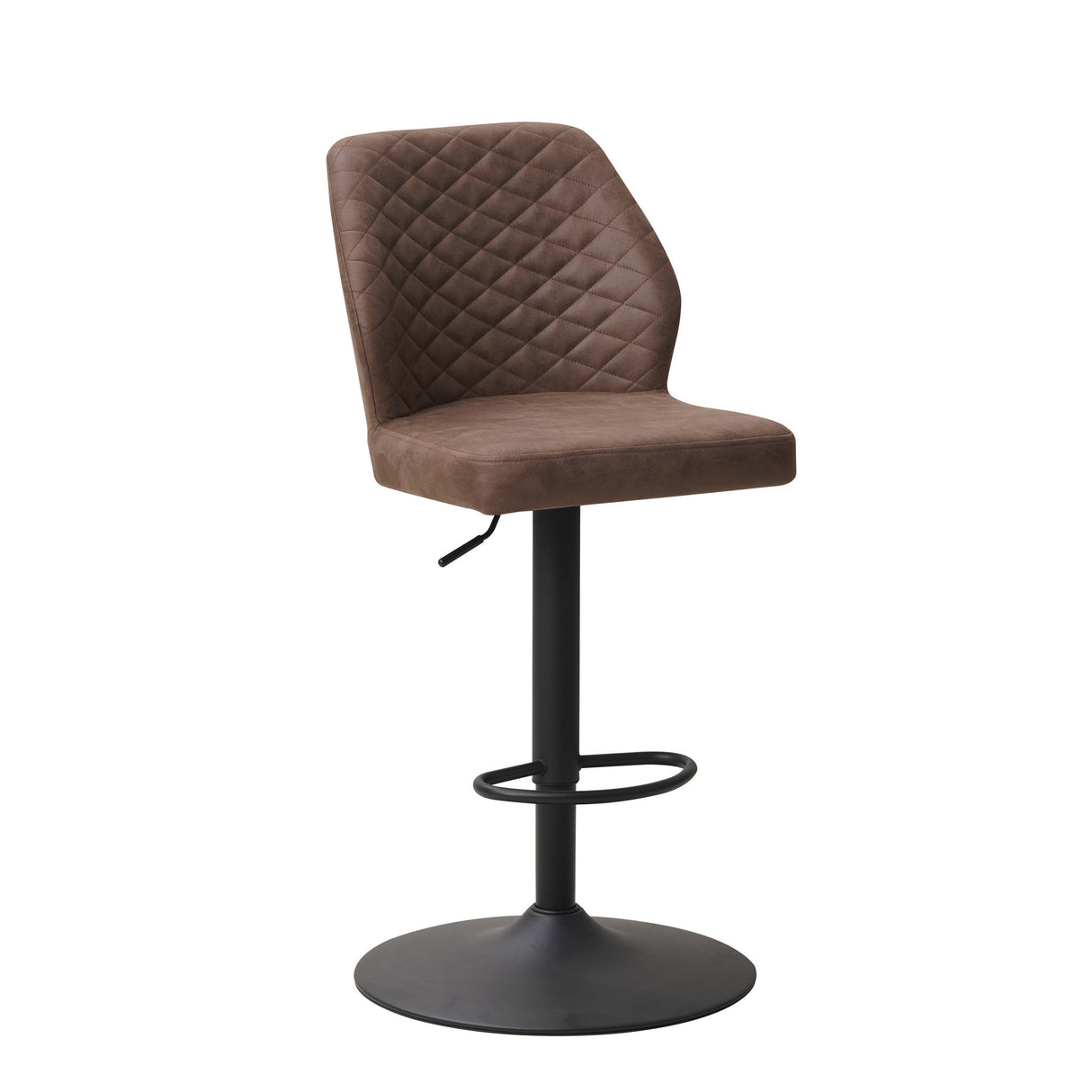 Barstol Grizzly Dimehouse Taupe LxBxH 65x56x52 Microfiber Hvid foto diagonalt set forfra
