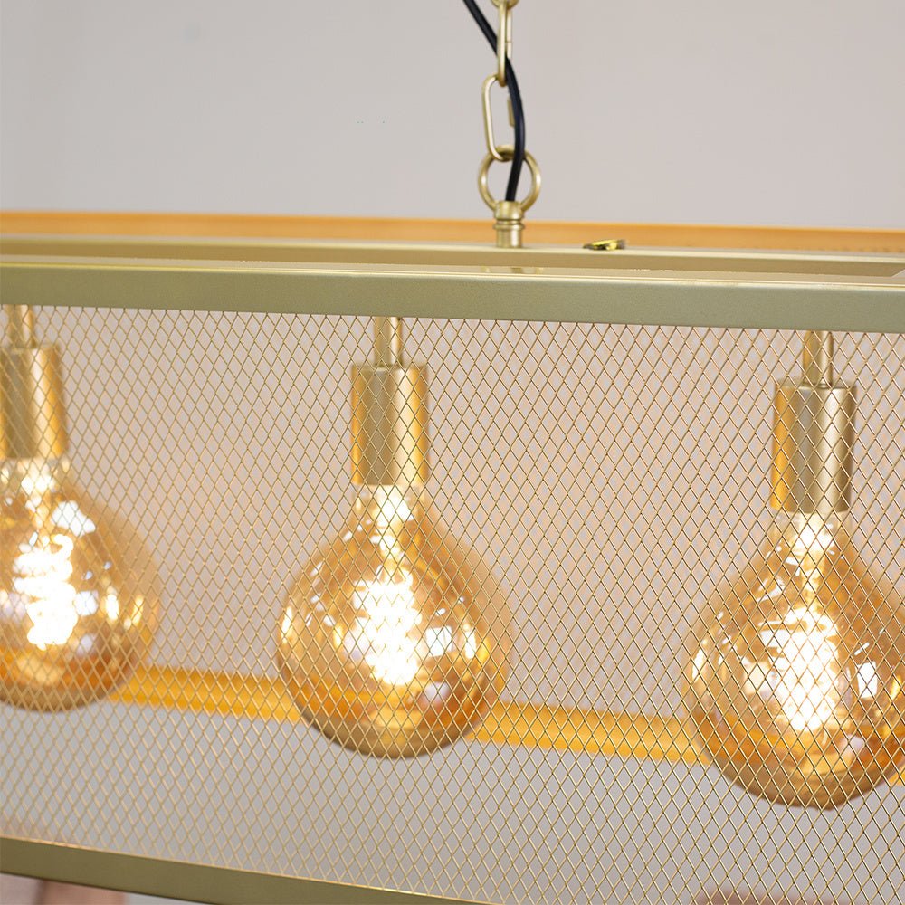 Duncan hængelampe Dimehouse Guld LxBxH 105x41x36 Metal Atmosfærisk fotodetalje
