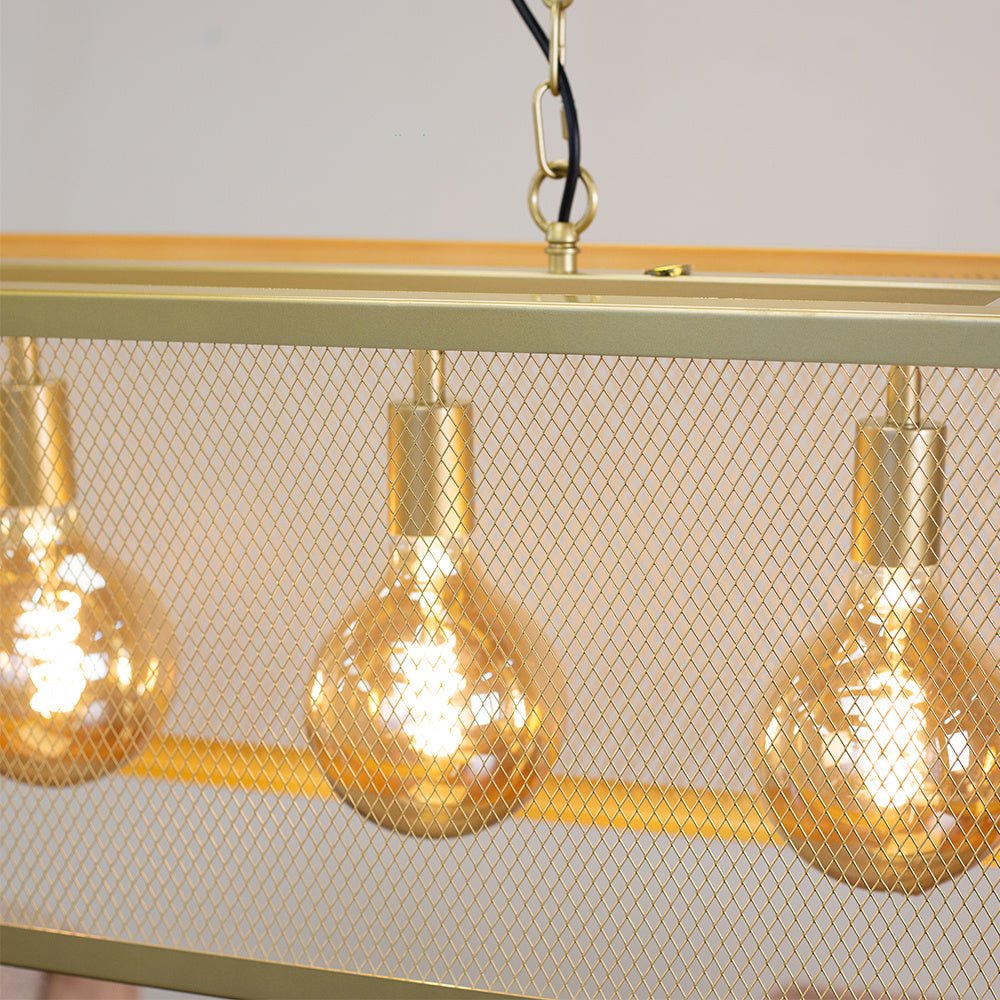 Duncan hængelampe Dimehouse Guld LxBxH 125x41x36 Metal Atmosfærisk fotodetalje