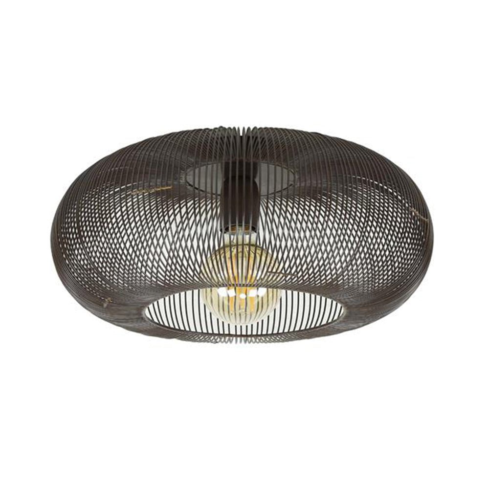 Loftslampe Jill DH Interiør Sort LxBxH 48x48x25 Nikkel Hvid foto set forfra